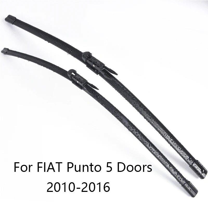 2010-2016 5 Doors Щетки стеклоочистителя лобового стекла для FIAT Punto 1999 2000 2001 2002 2003 2004 2005 2006 2007 до Резина стеклоочистителя лобового стекла автомобиля - Цвет: 2010-2016 5 Doors