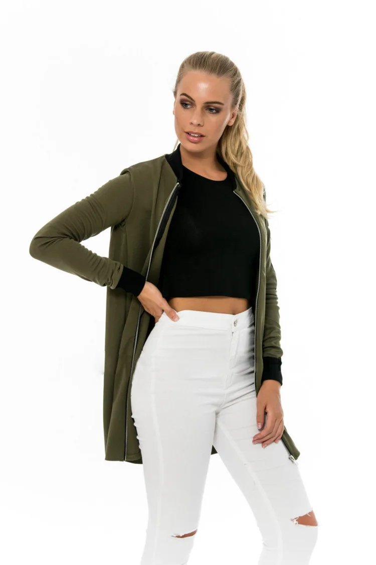 Женская Базовая куртка бомбер повседневная облегающая курточка пилота с цветным