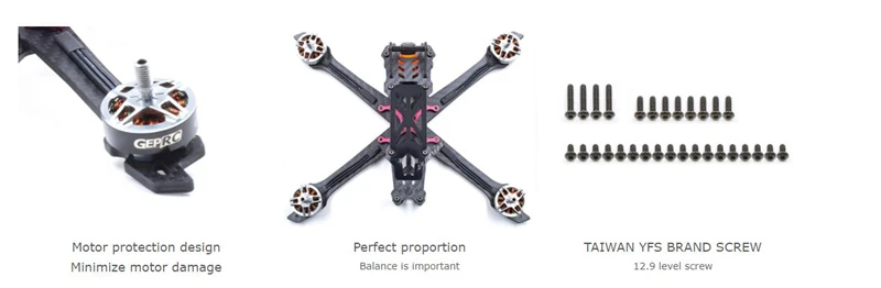 GEPRC Mark2 Mark 200 мм 230 мм 260 мм 300 мм FPV гоночный Дрон рама Фристайл X Квадрокоптер 4 мм Arm GEP " 5" " 7" радиоуправляемый Дрон
