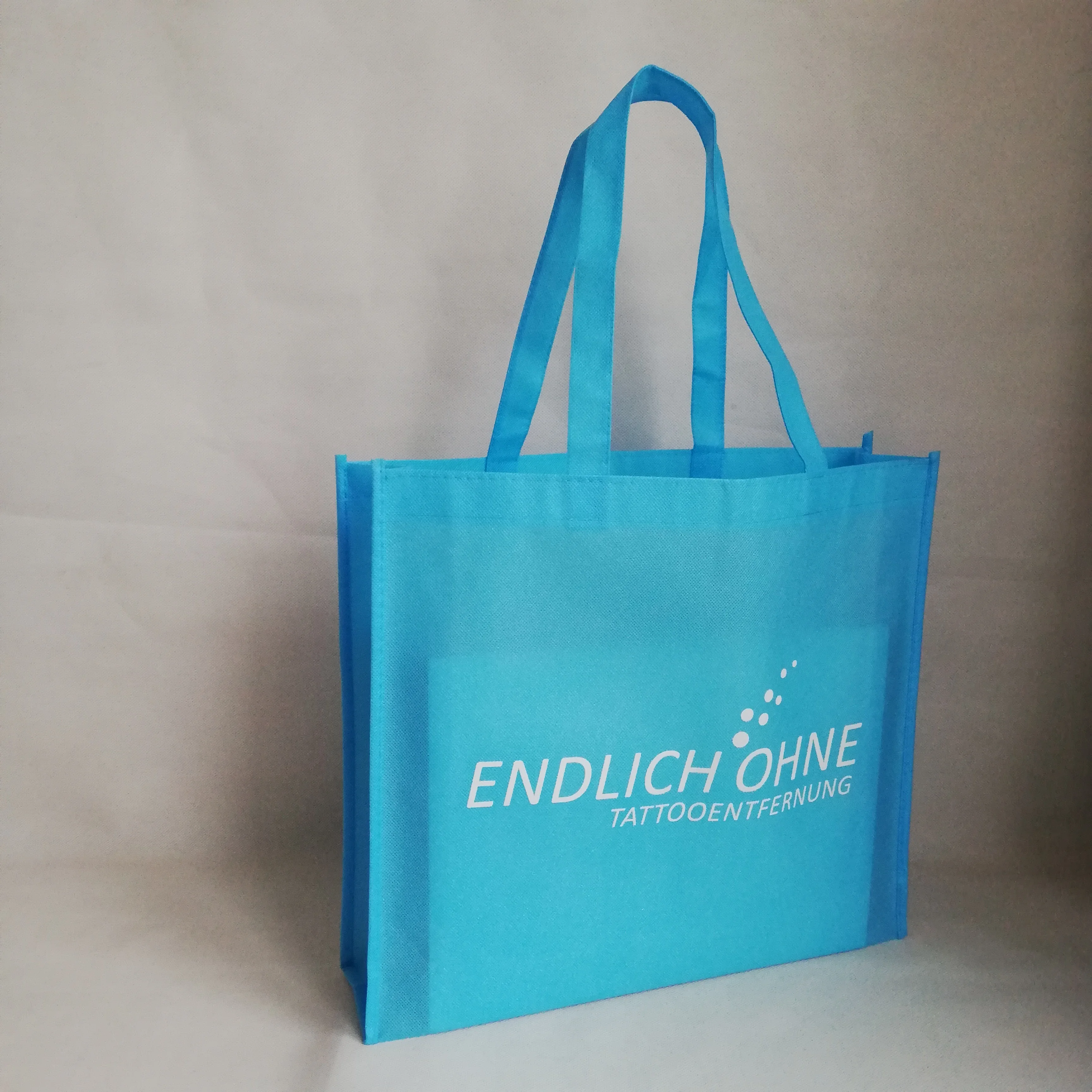 500 шт./лот светло голубой многоразовый нетканый хозяйственный тоут