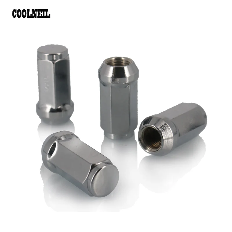 4 шт. 45 мм Универсальные Автомобильные Колесные винты гайки HEX19 Стальные шины M12X 1 5