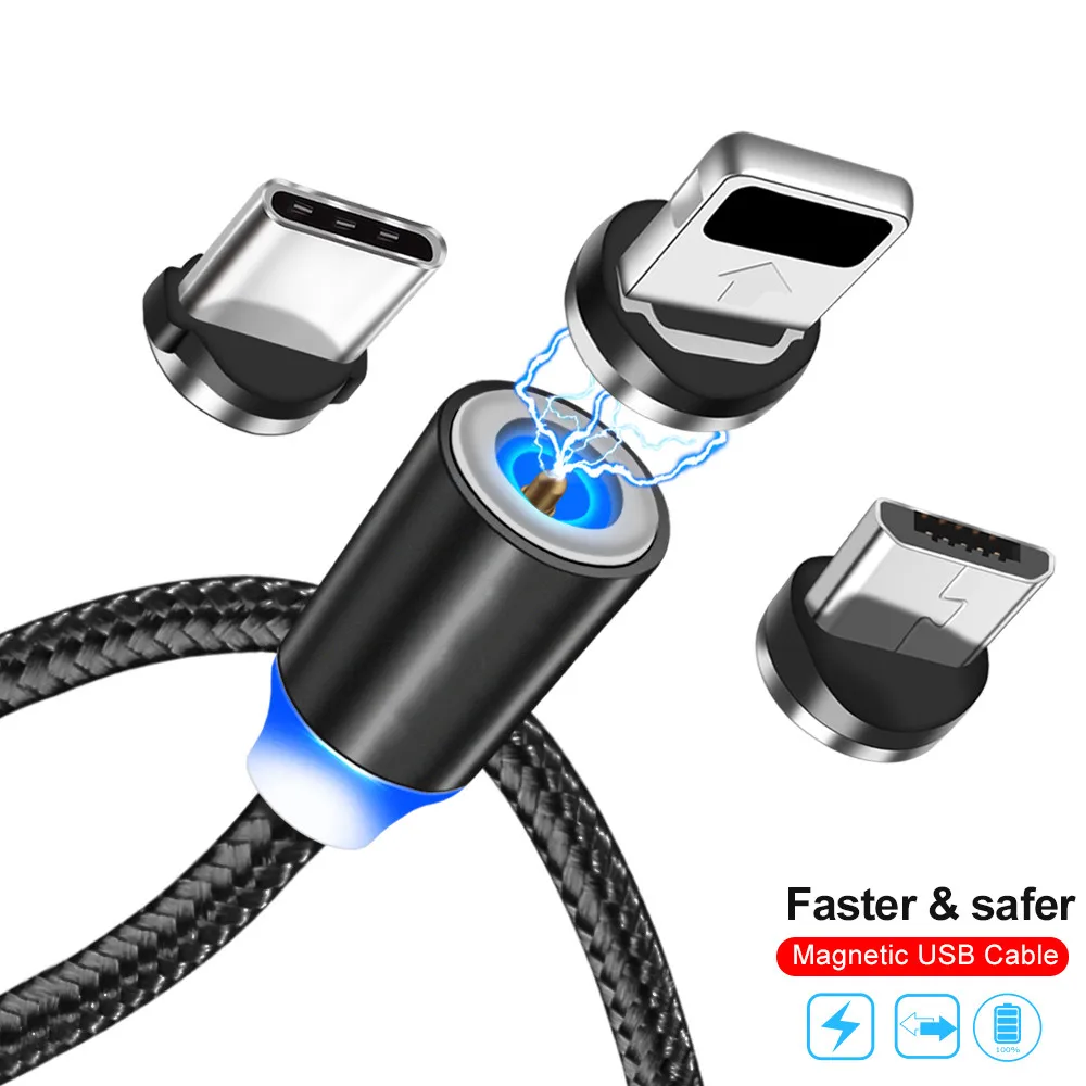 Magnetic USB Cable Fast Charging USB Type C Cable Magnet Charger Data Charge Micro USB Cable Mobile Phone Cable USB Cord