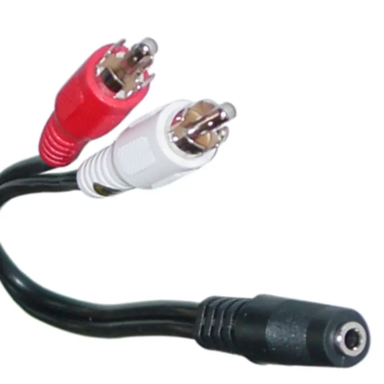 6 дюймов 2 RCA x папа 1x3 5 мм стерео Женский y кабель новое поступление|Кабели VGA| |