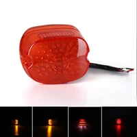 motorcycle led tail light brake light turn signal indication lamp for harley tour road king glide dyna fxr