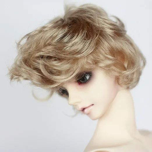 Парики для куклы 1/3 1/4 BJD DD SD MDD светло Золотистые коричневые имитация мохера