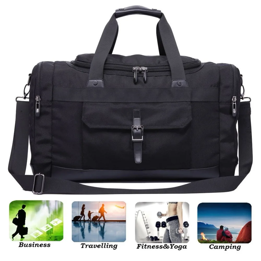 Многофункциональная мужская сумка для путешествий, унисекс, сумка Weekender, TSA Friendly, Oxford Carry-on, вместительная сумка для путешествий