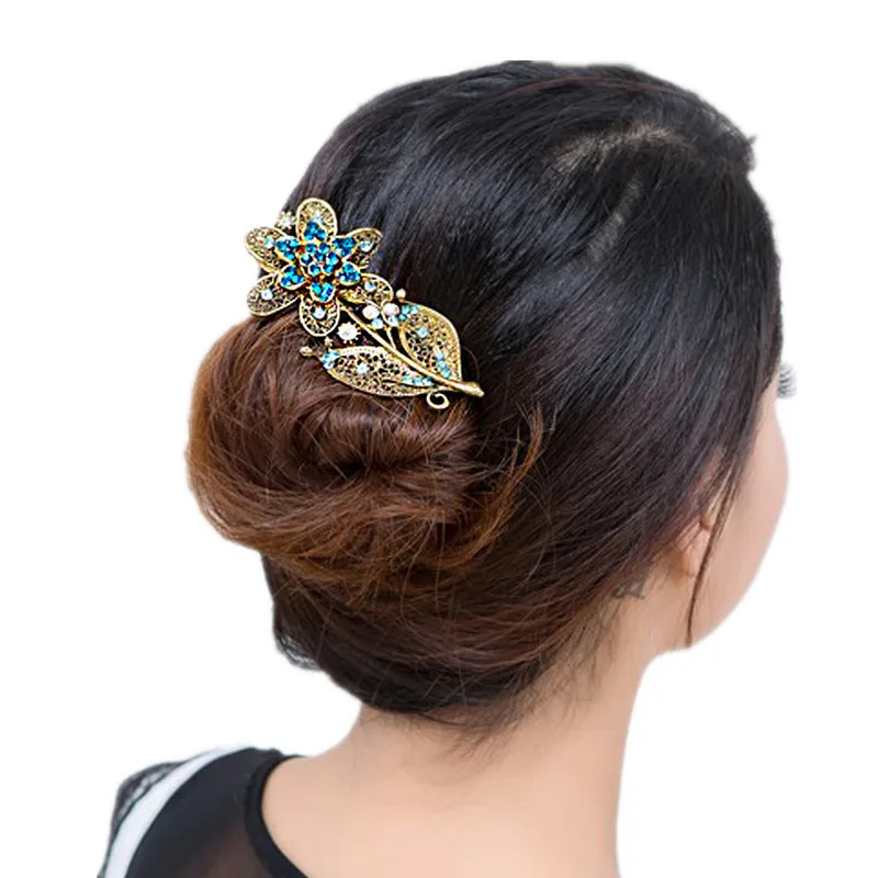 Кристал пэлас ретро королева шпилька богатство лицевая сторона клип|clip hair bows|hair