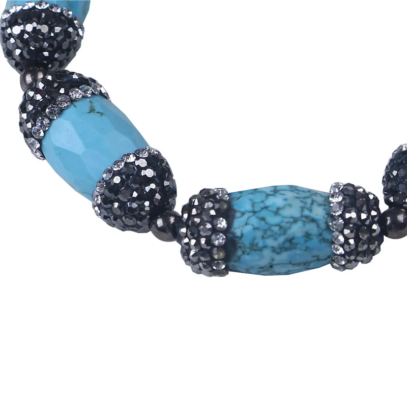 Женский модный браслет Зеленый Хаулит керамический белый барочный жемчужный