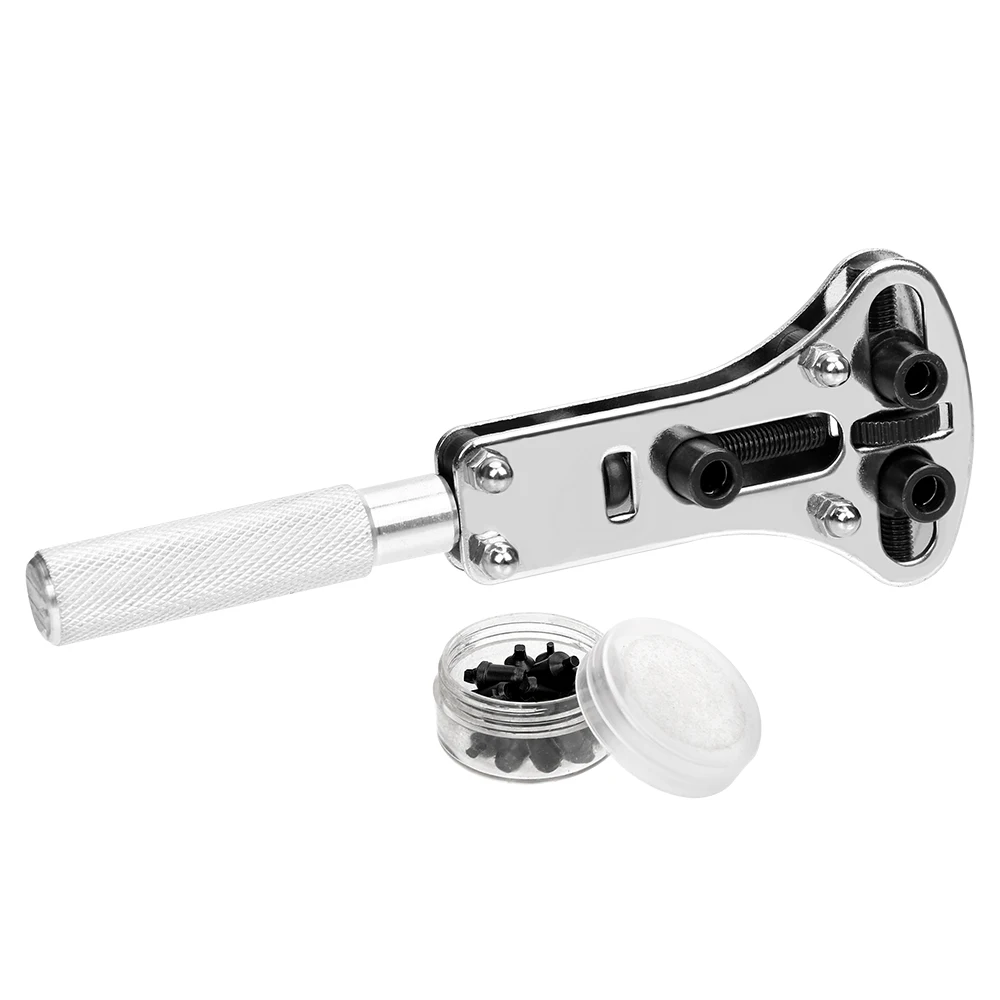 DIYWORK Watch Repair Tool Simple To Use Repair Wrench Pins Replaceable Adjustable Watch Back Case Opener Screw Disassembly