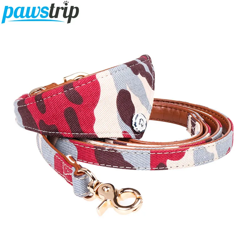 Поводок для маленьких собак с камуфляжным принтом pawstrip, ширина 1,3 см, ошейник из искусственной кожи для собак, чихуахуа, Йоркского питомца