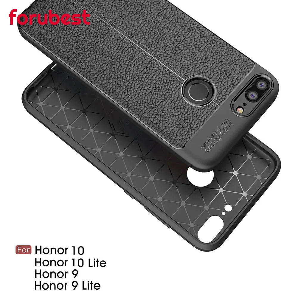 Чехол для Huawei Honor 10 / lite 9 /Honor красный/черный/темно синий/серый деловой чехол