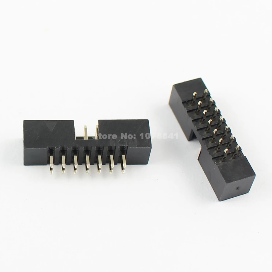 10 шт 2 мм 2x7 пин 14 контактный Прямые мужской окутанный PCB Заголовка коробки разъем