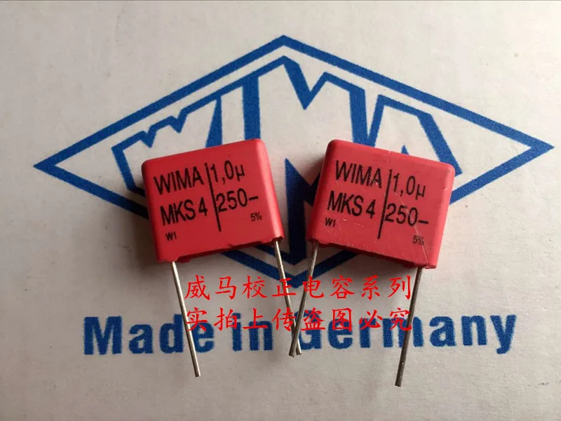 2020 hot sale 10pcs/20pcs Germany WIMA MKS4 1UF 1.0UF 250V 105 250V P: 15mm Audio capacitor free shipping