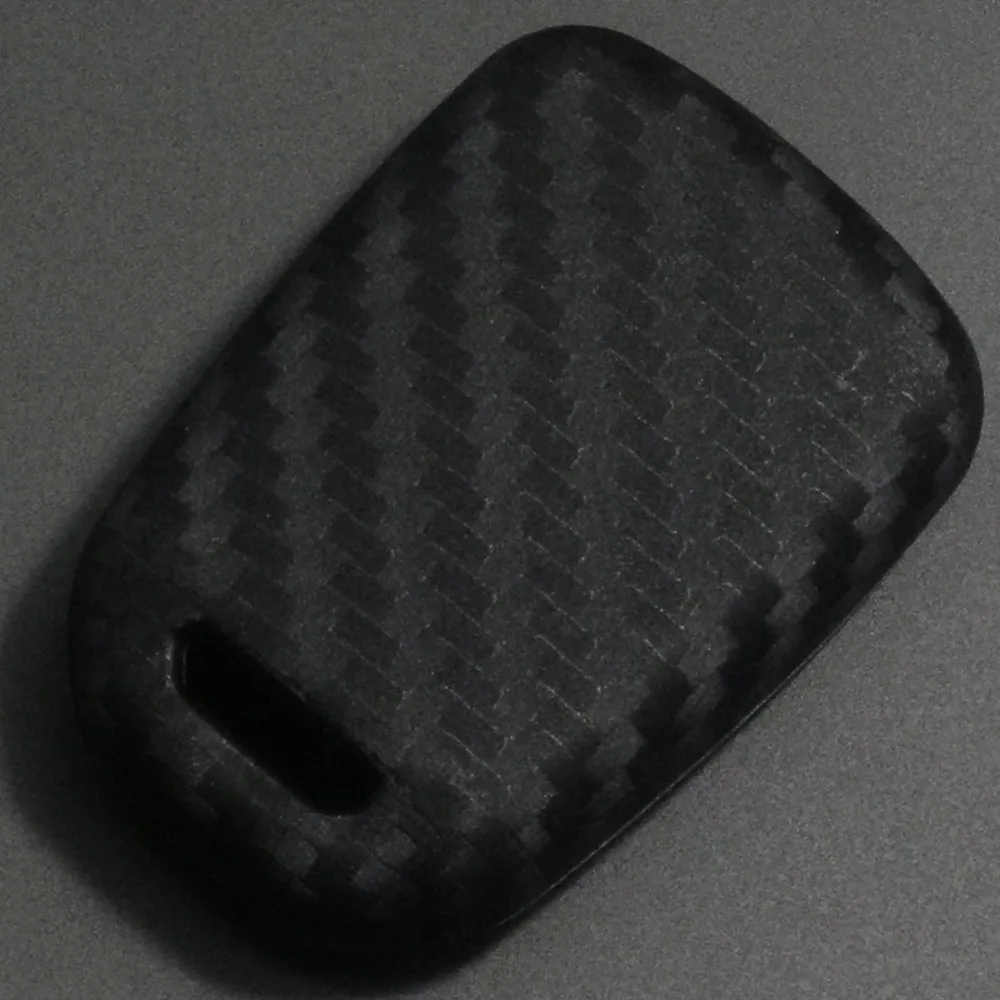 jingyuqin for Honda GREIZ Civic City XRV Vezel Fit key Set Remote Cover Carbon Silicone Car Key Case