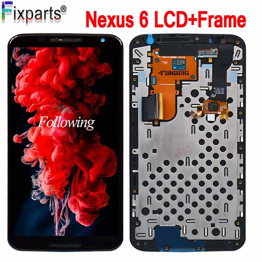 Протестированный Новый ЖК дисплей для Motorola Nexus 6 XT1100 XT1103 сенсорный экран