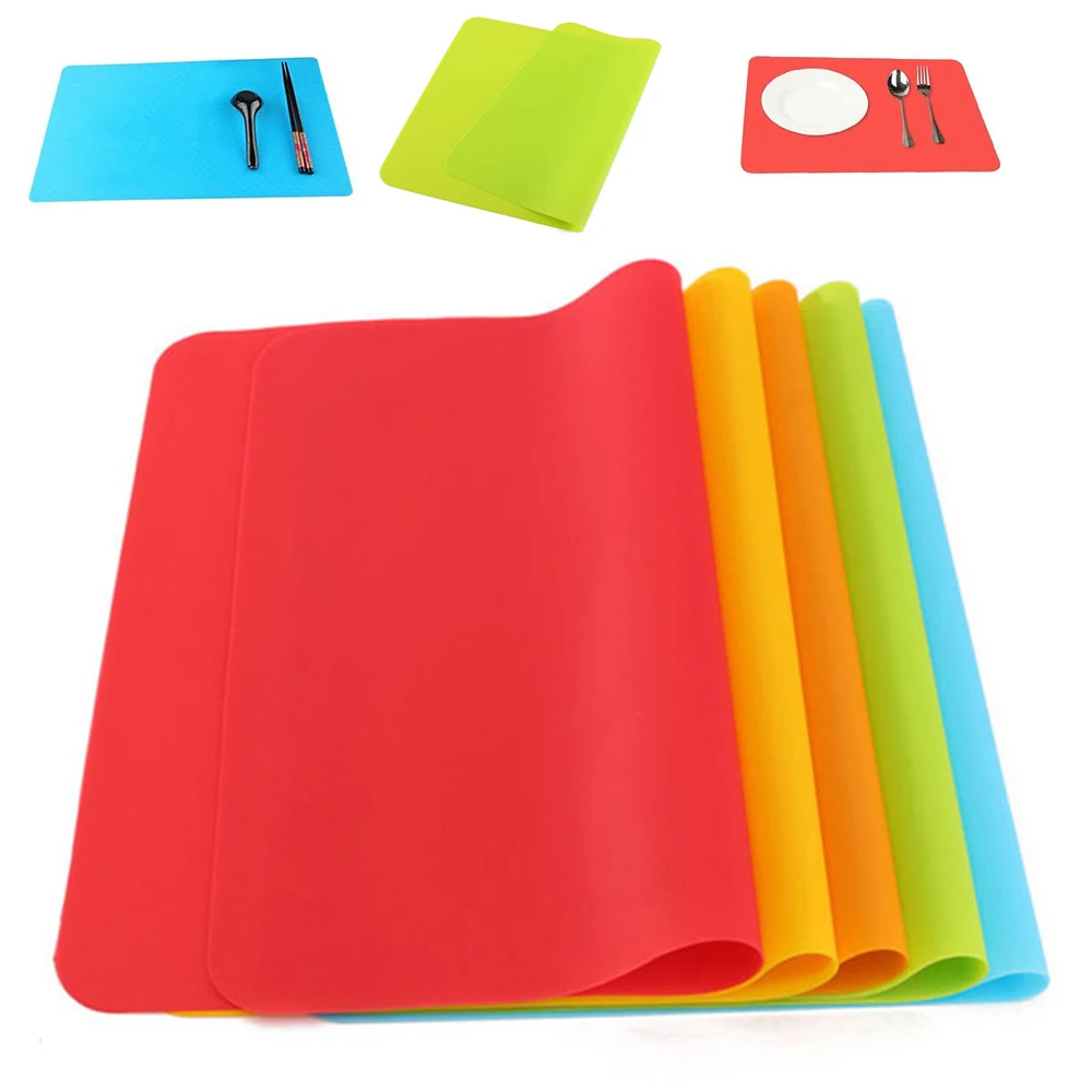 40x30 Cm Silicone Mats Baking Liner Best Silicone Oven Mat Heat Insulation Pad Bakeware Kid Table Mat