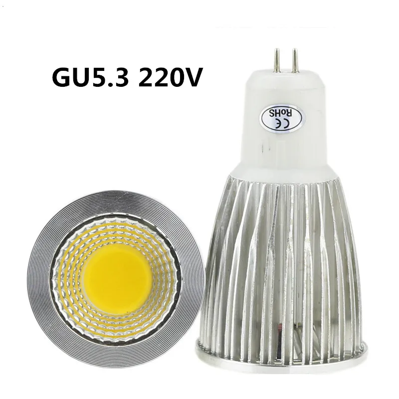 10X Светодиодные лампы GU10 220 В 9 Вт 12 15 потолочные светильники Освещение Бомбиллас лампа с диммированием E14 E27 GU5.3 включено.