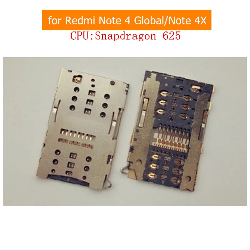 Для Xiaomi Redmi Note 4 Global/ 4X устройство для чтения SIM карт Разъем гнездо кардридер