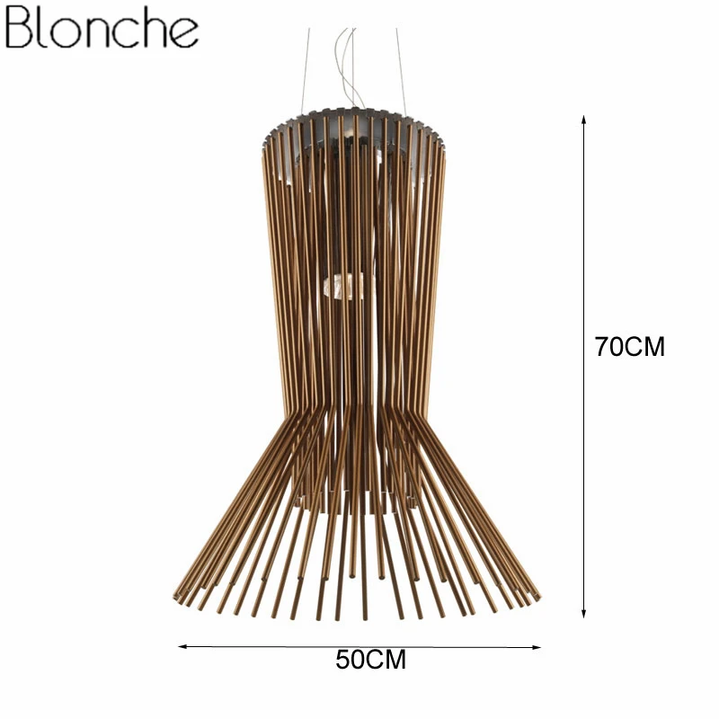 A Современные Foscarini Allegro Ritmico Подвесная лампа, подвесные светильники, светодиодная Подвесная лампа для клетки, промышленное освещение, Декор для дома - Цвет корпуса: A