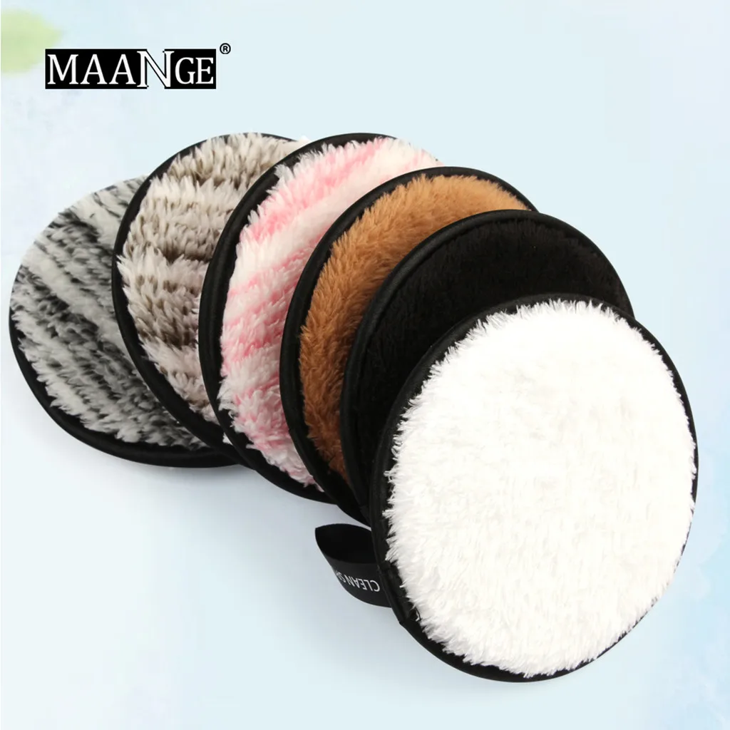 Волшебное средство для снятия макияжа puff накладки из микрофибры Remover мягкое