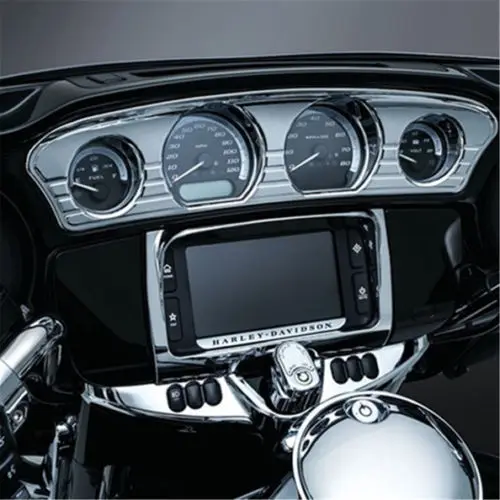 

Chrome Tri-Line Stereo Accent Trim Motorcycle For Harley Electra Street Tri Glides 2014-up