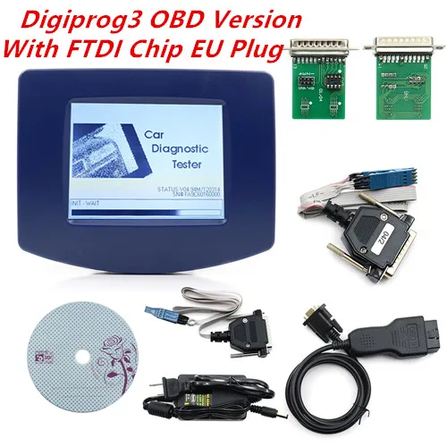FTDI Chip and Plug Digiprog 3 digiprog iii одометр правильный инструмент Digiprog3 v4.94 Регулировка пробега - Цвет: FTDI Chip and Plug
