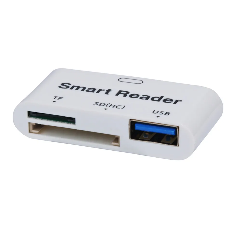 Usb type-C OTG Смарт-ридер TF/SD(HC)/USB адаптер(3 в 1)+ Usb кабель очень маленький и легкий, простой в использовании и носить без драйверов