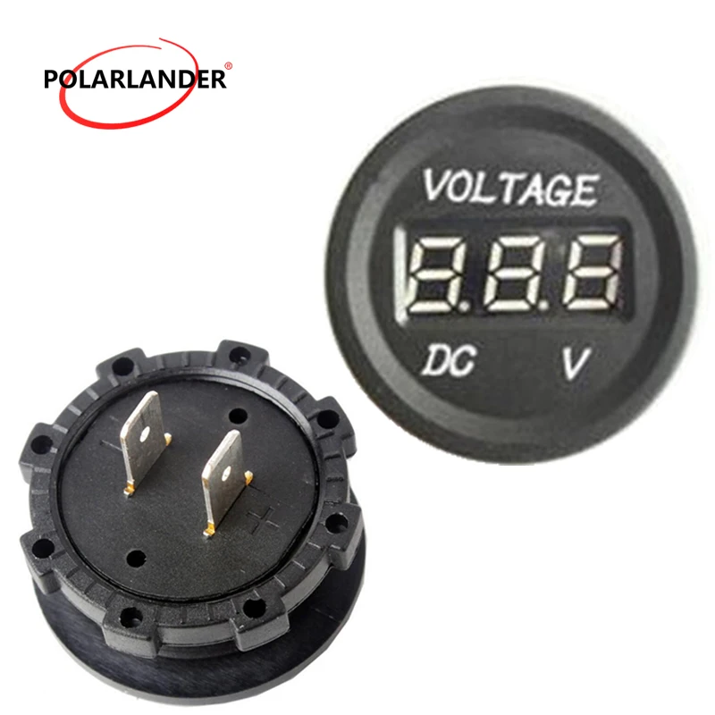 Цифровой автомобильный вольтметр Led дисплей в режиме реального времени 12-24 В