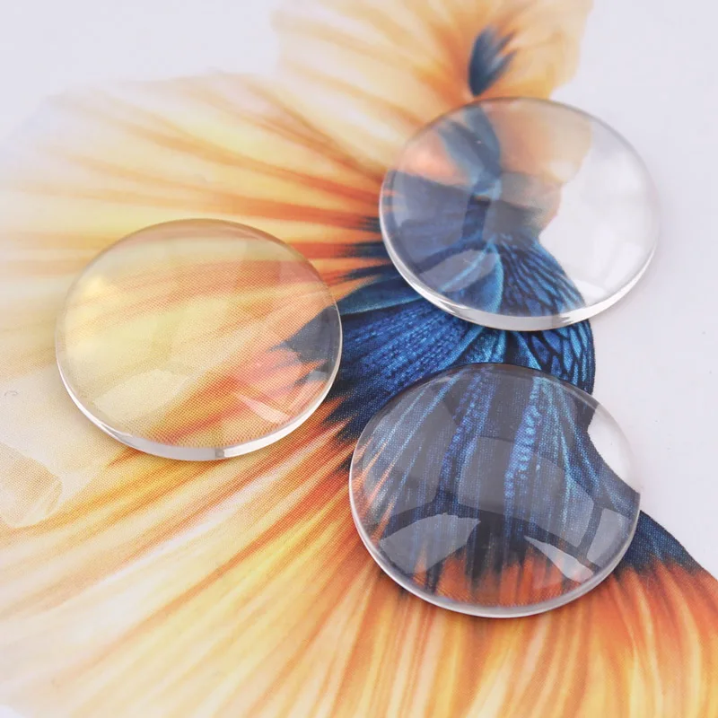 500x 16mm Round Flat Back Clear Glass Cabochon High Quality Lose Money Promotion clear glass cabochons | Украшения и аксессуары