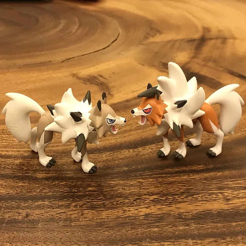 TAKARA TOMY POKEMON 3 вида стилей дневной/Ночной Lycanroc фигурка модель игрушки модель украшение комнаты
