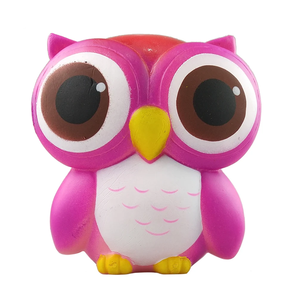 Горячая распродажа! мягкие игрушки для снятия стресса из мультфильма Kawaii Jumbo Сова из полиуретановой пены, замедляющие рост, мягкие игрушки для взрослых