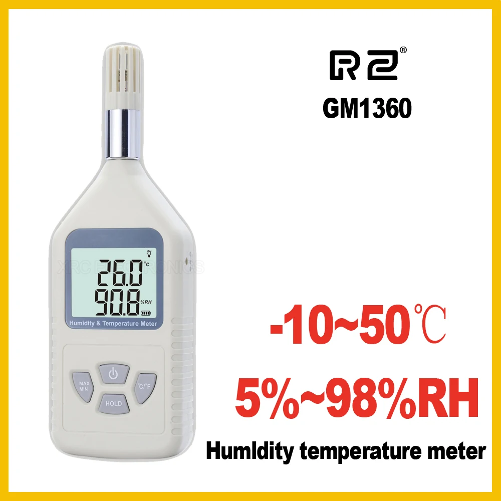 

Измеритель температуры и влажности RZ GM1360, диапазон измерения-10 ~ 50C