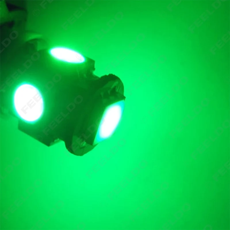 50 шт. Автомобильные светодиодные лампы T10 5 SMD 5050 5LED 194 168 W5W