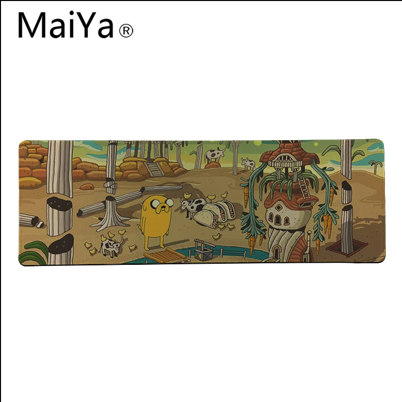 Lock Edge 30x80cm Maiya Высокое качество Время приключений красивый коврик для мышки в стиле аниме большой коврик для мыши клавиатуры коврик - Цвет: Lock Edge 30x80cm