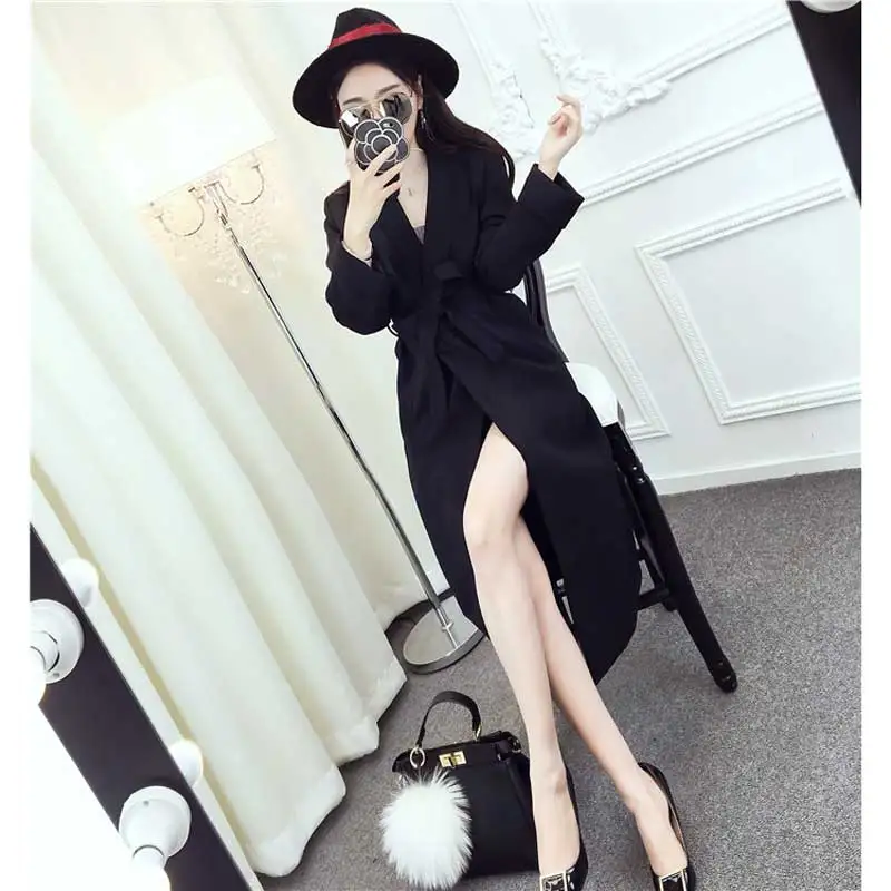 Осенне зимняя женская куртка с воротником и длинными рукавами кардиган блузка