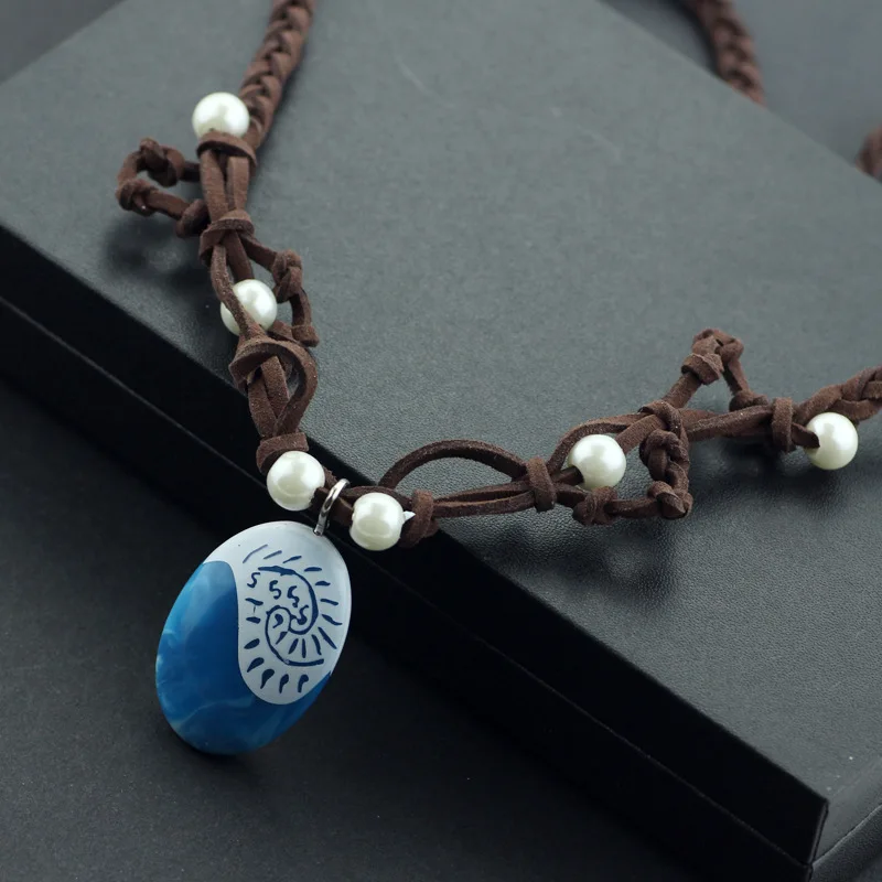 24 шт./лот аниме Косплэй ювелирные изделия Moana Ocean Romance Rope Chain Мощность ожерелья