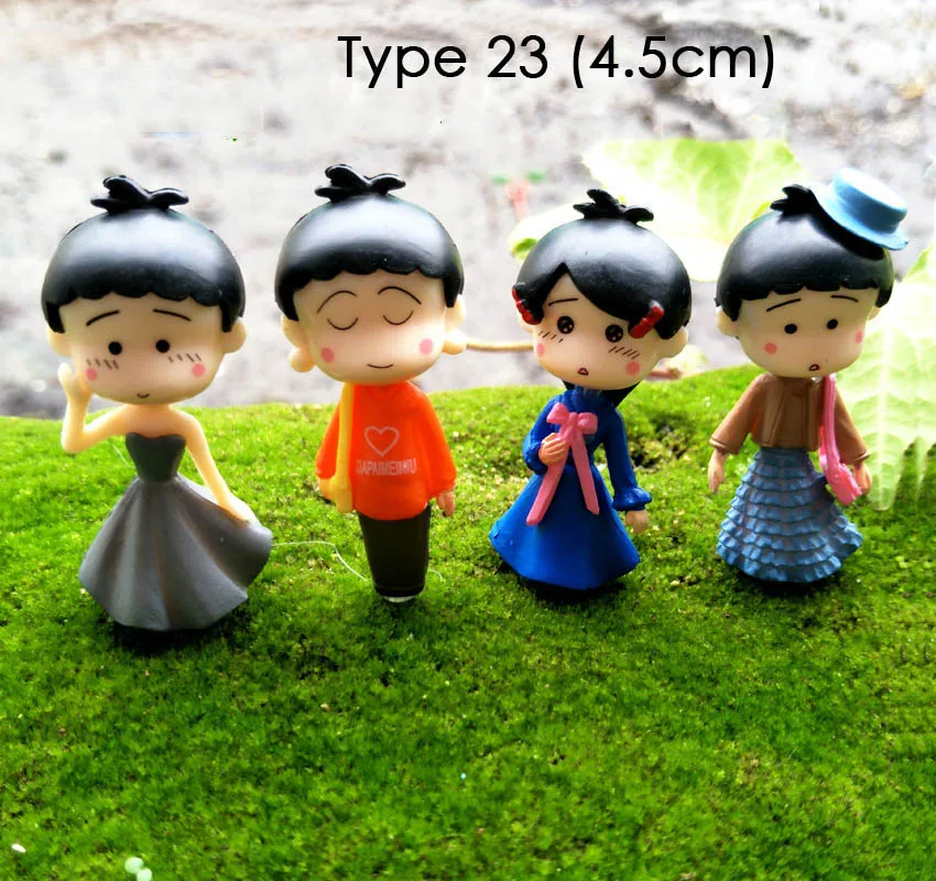 4-Pack мини куклы люди модели Фигурки мини пейзаж Сказочный Сад гномы кукольный домик фигурка украшения миниатюрные DIY - Цвет: 4pcs type 23