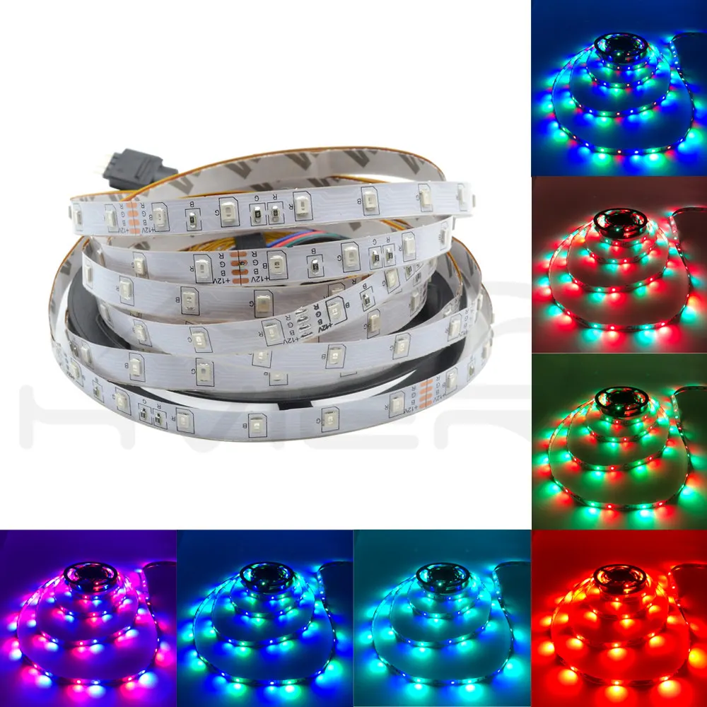 5 м 2835 не водонепроницаемая светодиодная лента RGB светильник DC 12 В 300 светодиодов гибкий праздничный светильник ing String украшение дома лента настольная лампа