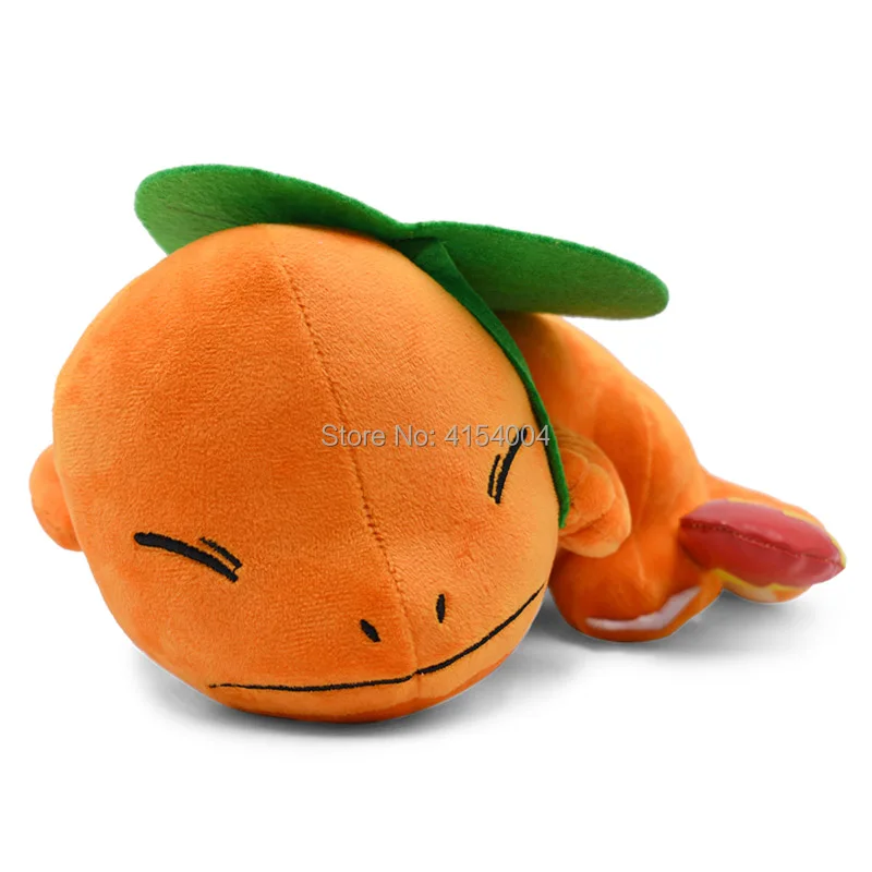 Большой размер аниме чармандер приседает спящие плюшевые куклы Peluche игрушка отличный рождественский подарок для детей 27*12 см