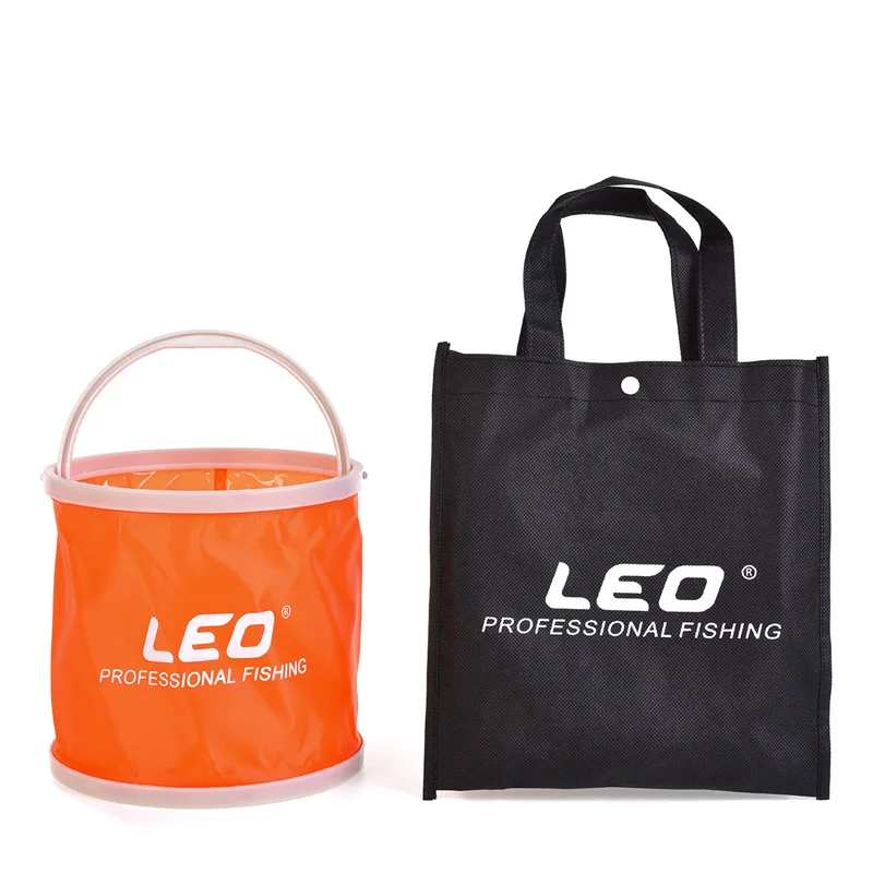 1 Piece 6L Canvas Water Bucket Outdoor Camping Hiking Portable Folding Fishing Tackle 20cm x 19cm | Спорт и развлечения