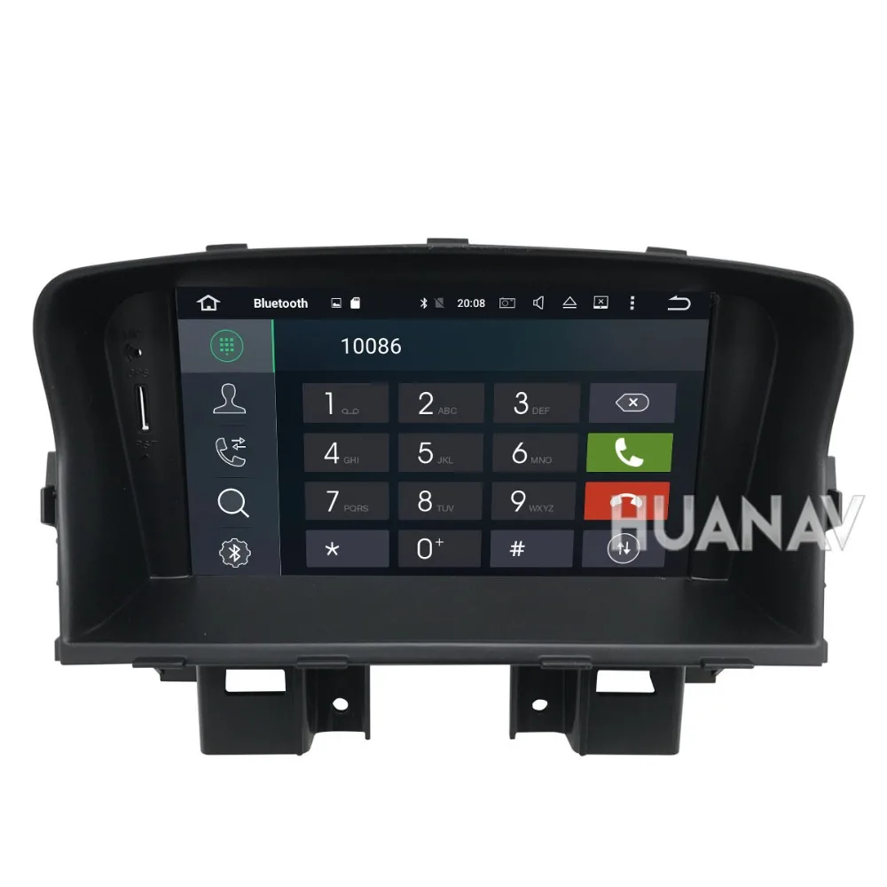 Автомобильный DVD GPS навигатор для Chevrolet CRUZE 2008 2009 2010 2011 2012 IPS экран Android 8 1 Core 2 DIN