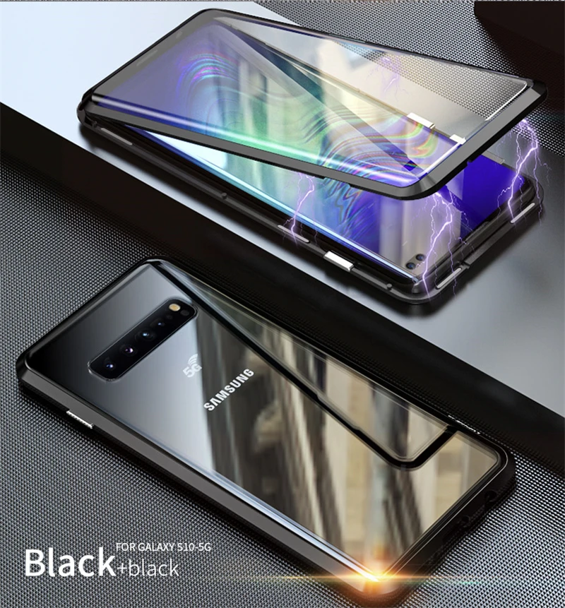 360 Полный корпус защитный чехол для samsung Galaxy S10 S9 S8 Plus Note 9 8 Магнитный бампер Оболочка Чехол для samsung S10 5G чехол s On