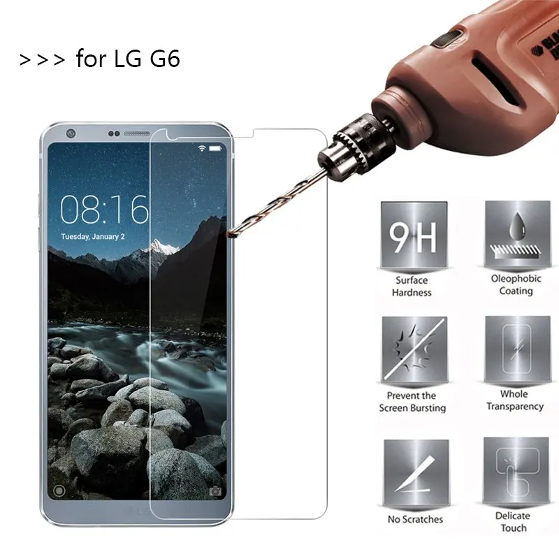 RUIPHONE 2.5D 0 26 мм 9H Премиум Закаленное стекло для LG G6 5 7 дюймов Защитная пленка экрана