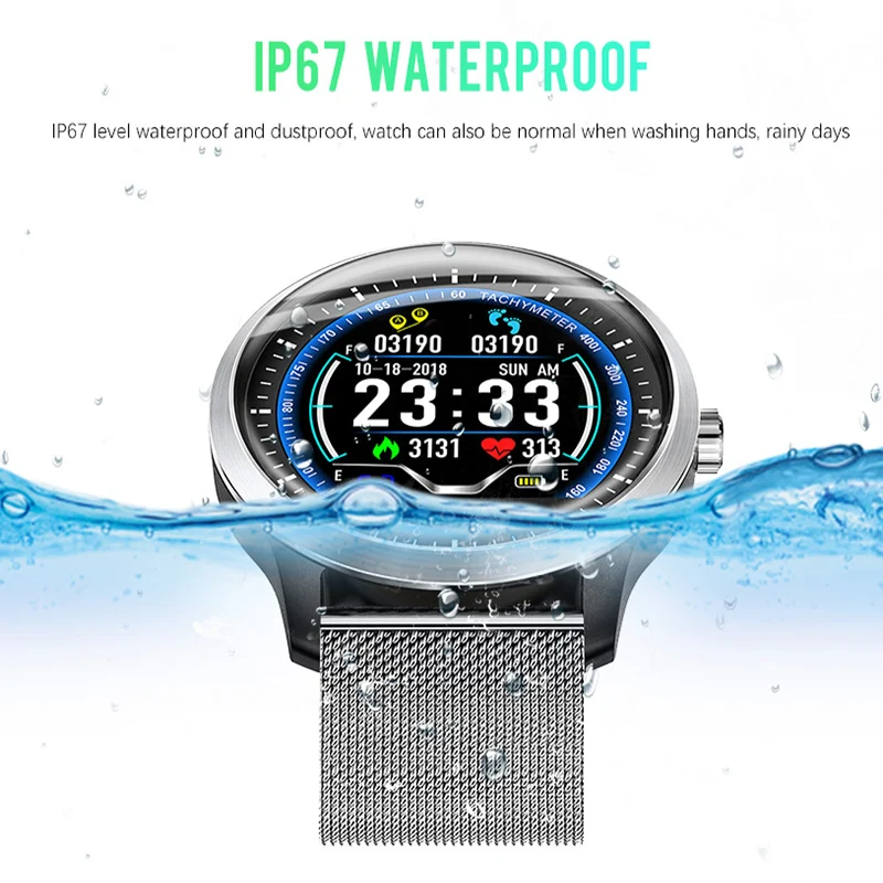 SeenDa ЭКГ PPG Смарт-часы фитнес-трекер монитор сердечного ритма Android IOS Smartwatch OLED цветной экран Smartwatch
