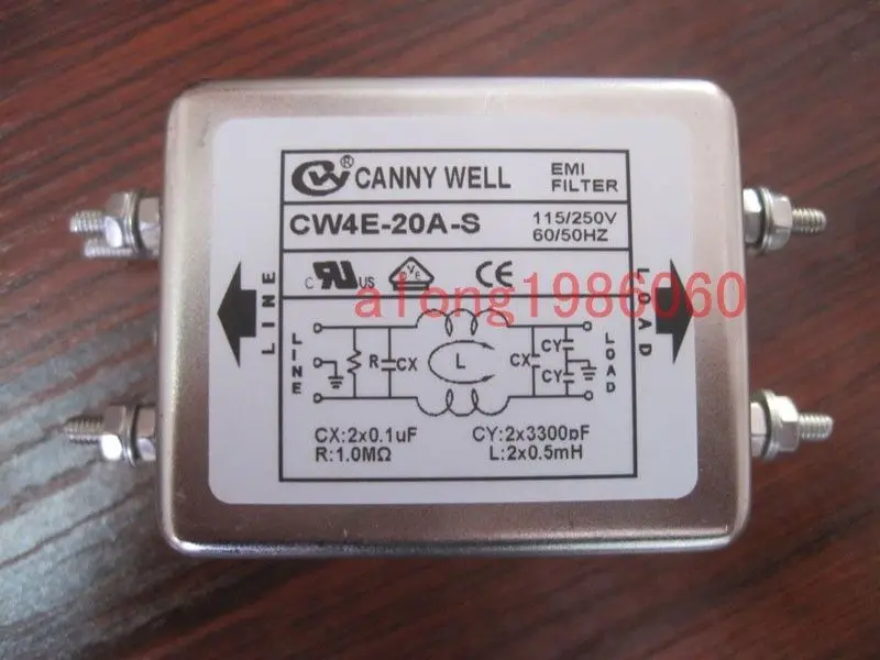 Новая модель/стандартное Крепление Шасси IEC Power Line EMI Filter AC 115V/250V