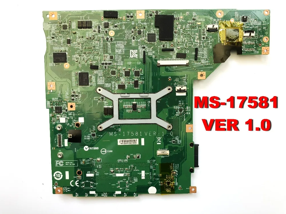 Оригинальный Для MSI MS-17581 материнская плата 1 0 протестированный отлично