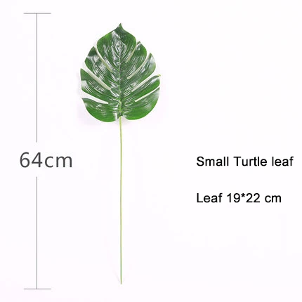 Small Turtle leaf Оливковое Холли, Вишня Чили, Милан, мятный кленовый лист Чили, искусственное пластиковое растение для свадьбы, украшение для йоги на весну - Цвет: Small Turtle leaf