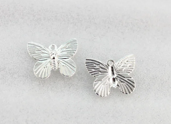 120 шт. подвески бабочки A1266SP 19 х15 мм|butterfly charms|charm charmsilver butterfly charm |