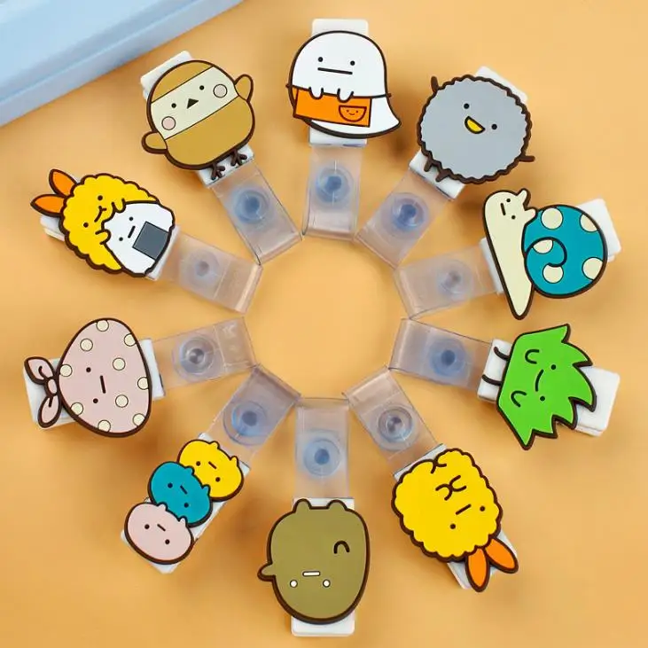 1 шт. милый аниме Sumikko Gurashi угловой прозрачный выдвижной значок катушка ID Имя карты