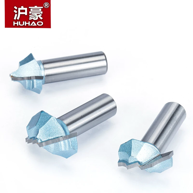 HUHAO 1/2 &quotхвостовик 2 флейты фреза фрезы для дерева Вольфрамовая сталь шкаф двери